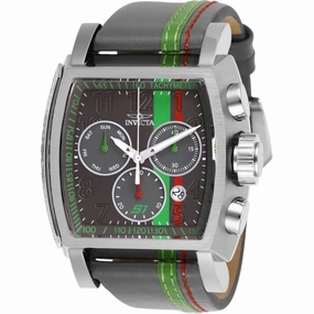 Invicta Men's Watch - S1 Rally Race Team Gunmetal, Green and Red Dial Strap | 26395
