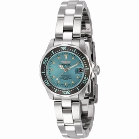 Invicta Women's Watch - Pro Diver Quartz Blue Dial Stainless Steel Bracelet | 45786