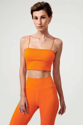Jadeite Spaghetti Strap - Tangerine