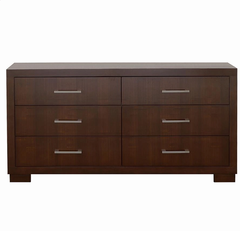 Jessica Bedroom Set With Bookcase Headboard Cappuccino