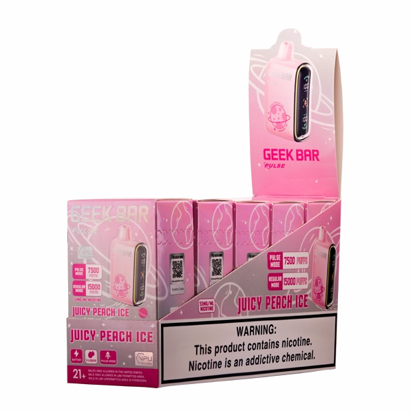 Juicy Peach Ice Geek Bar Pulse