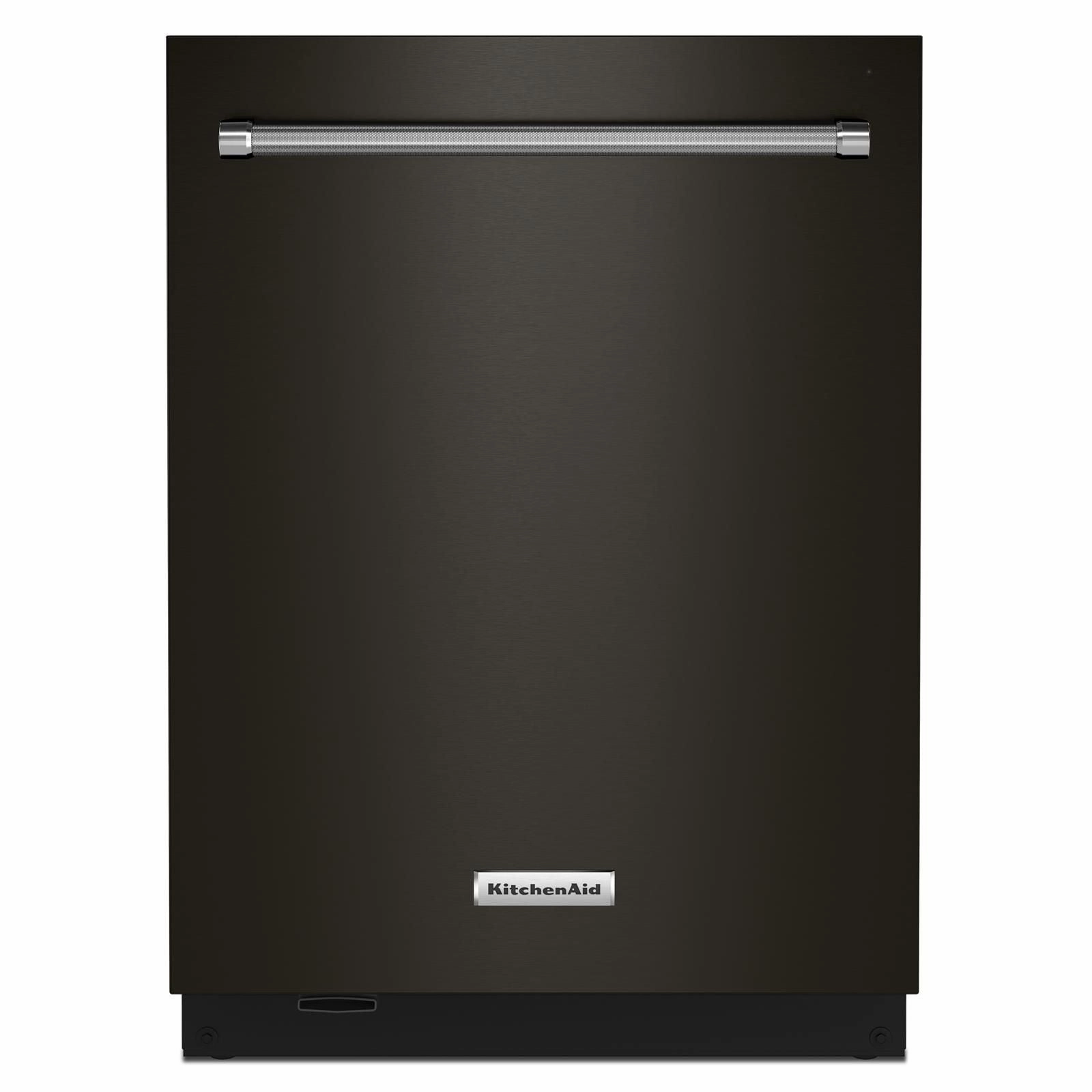 KitchenAid® Black Stainless 24" Dishwasher with Towel Bar Handle - KDTM604KBS