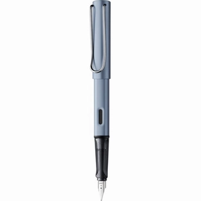 Lamy Fountain Pen - AL-Star Aluminium Body Plastic Grip, Azure, Extra Fine | L38AEF
