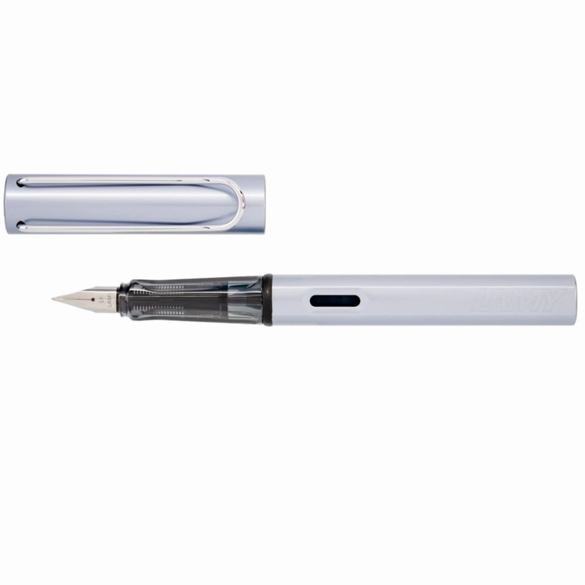Lamy Fountain Pen - AL-Star Aluminium Body Plastic Grip, Azure, Extra Fine | L38AEF