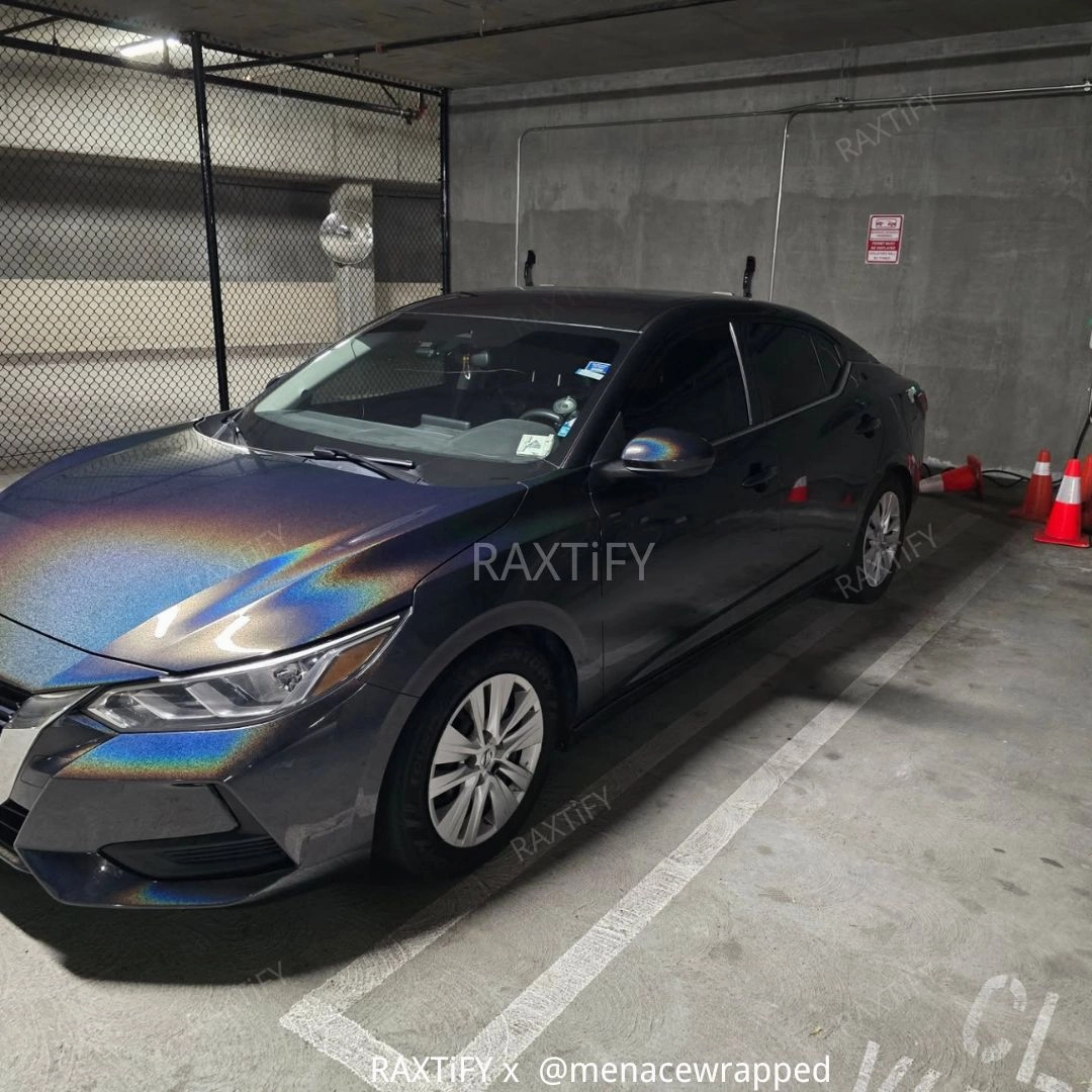 Laser Gloss Black Vinyl Wrap