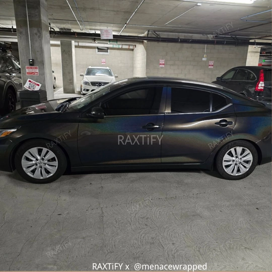 Laser Gloss Black Vinyl Wrap