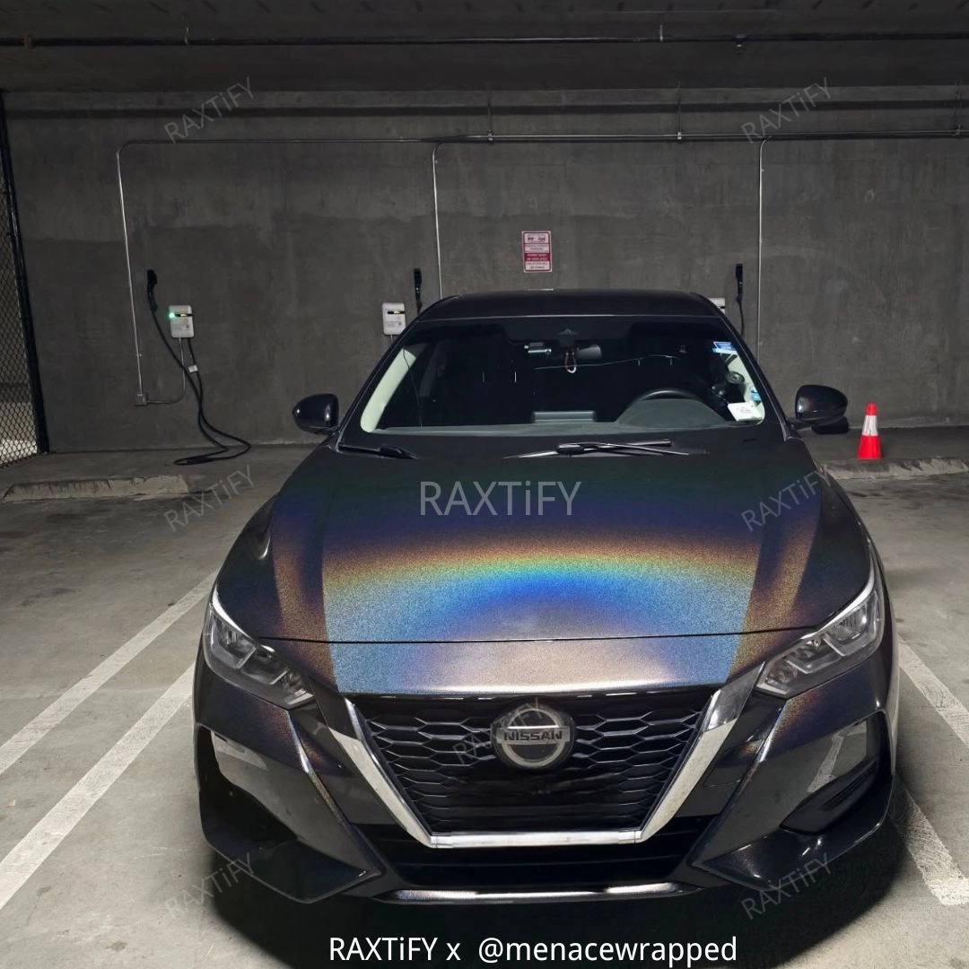 Laser Gloss Black Vinyl Wrap