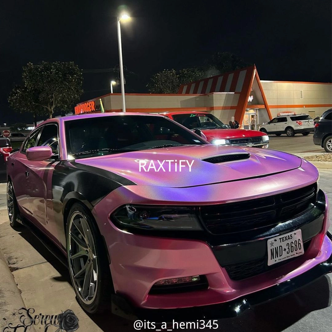 Laser Gloss Pink Vinyl Wrap