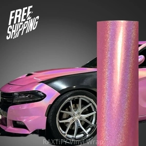 Laser Gloss Pink Vinyl Wrap