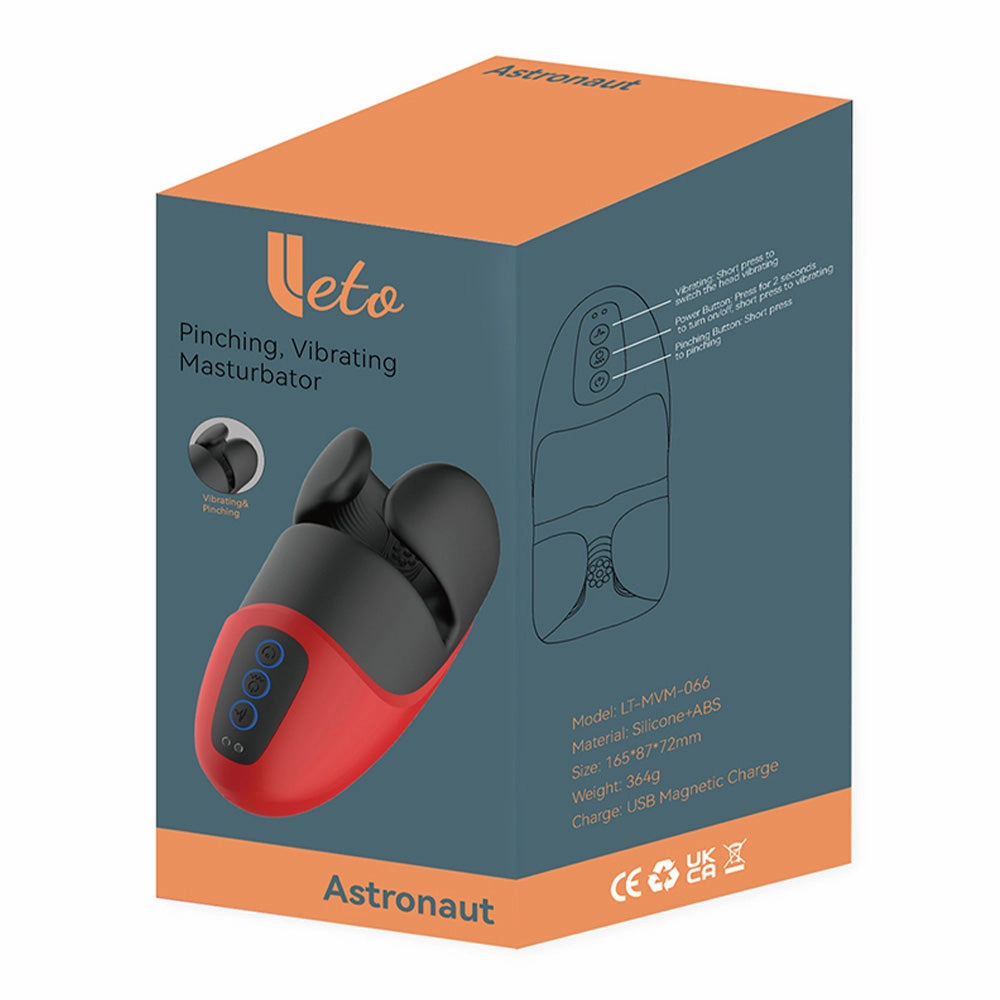 Leto Astronaut Shaft Squeezing & Vibrating Head Stimulator