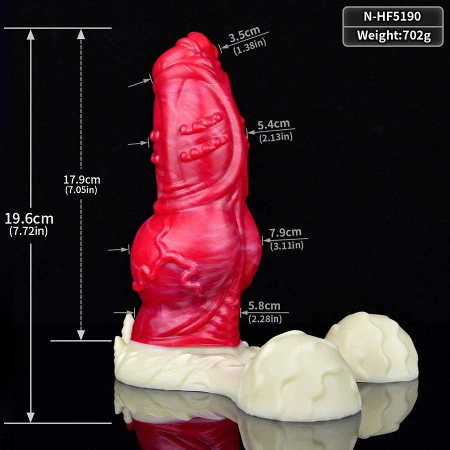 Liam Silicone Knotted Dildo Toy
