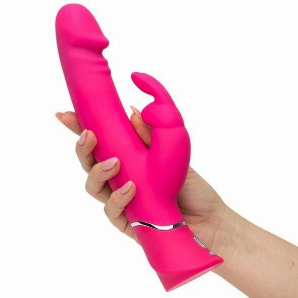 Love Honey - Happy Rabbit Realistic Dual Density Rabbit Vibrator (Pink)