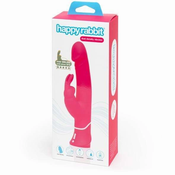 Love Honey - Happy Rabbit Realistic Dual Density Rabbit Vibrator (Pink)