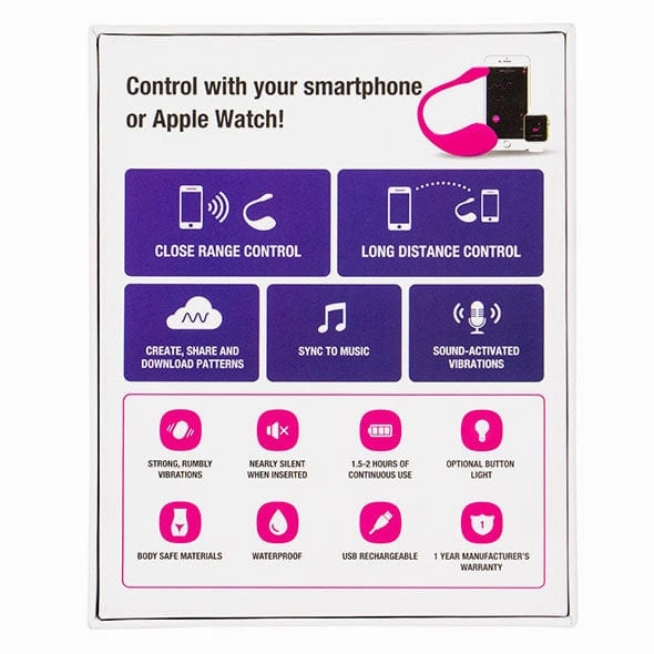Lovense - Lush 2 App-Controlled Bullet Egg Vibrator (Pink)