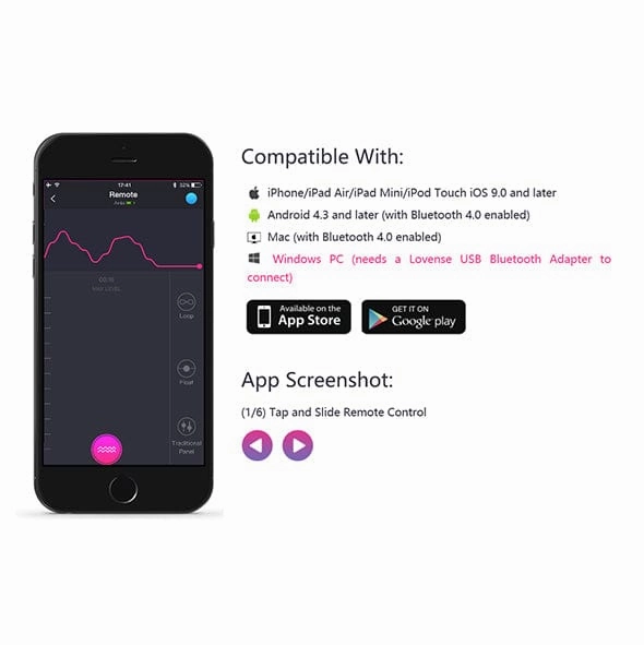 Lovense - Lush 2 App-Controlled Bullet Egg Vibrator (Pink)