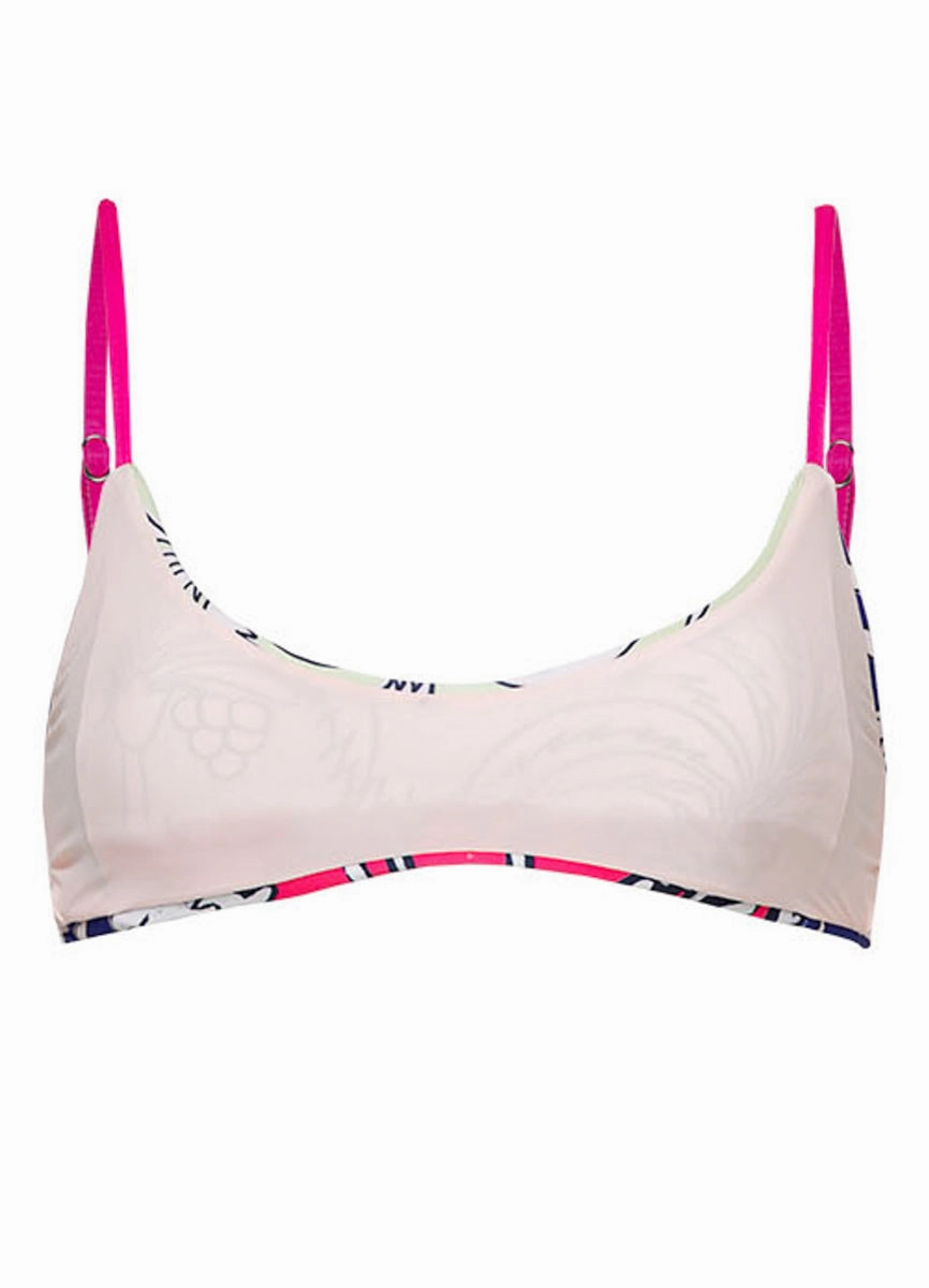 Maaji Periwinkle Palms Charlize Classic Bralette Bikini Top
