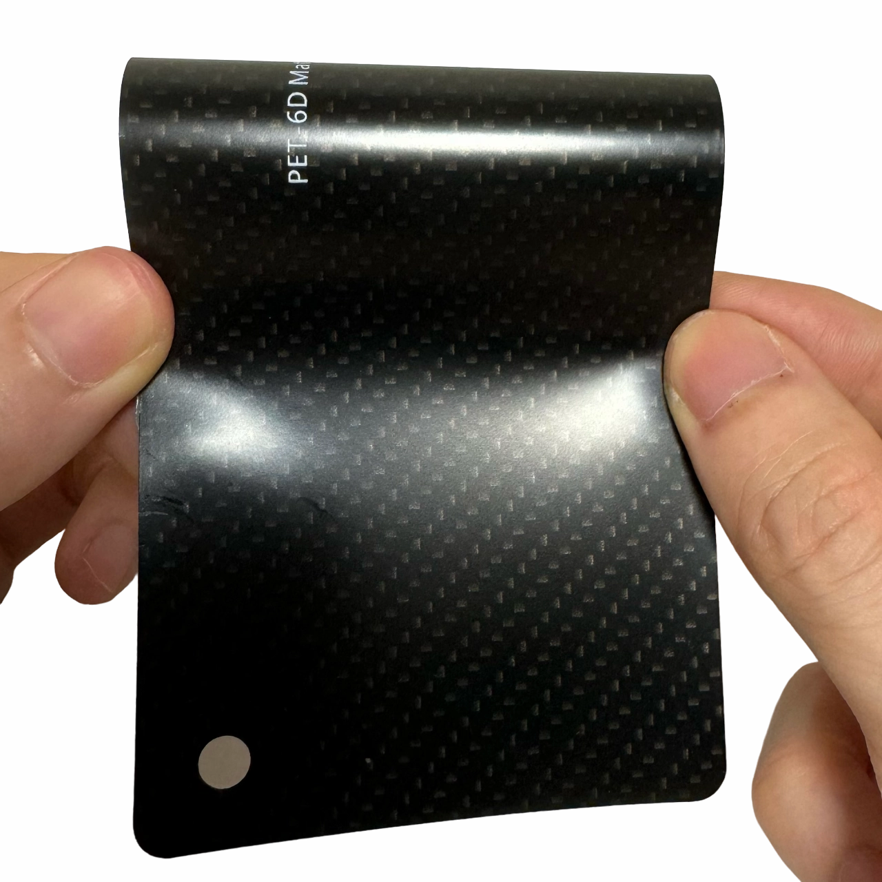 Matte Black Gold Carbon Fiber Vinyl Wrap