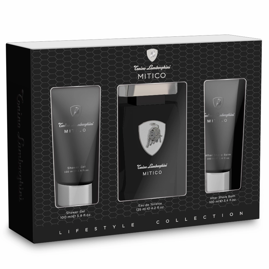 Mitico by Tonino Lamborghini 125ml EDT 3 Piece Gift Set