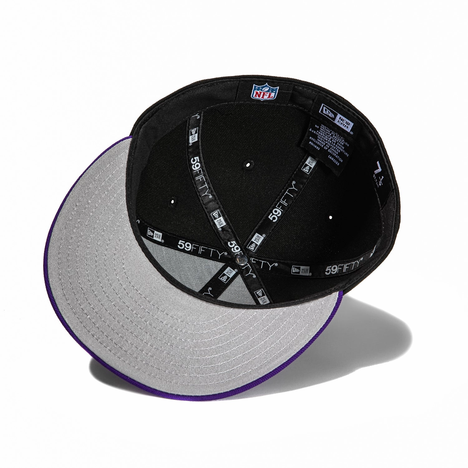 New Era 59Fifty Minnesota Vikings 1998 Pro Bowl Patch Script Hat - Black, Purple