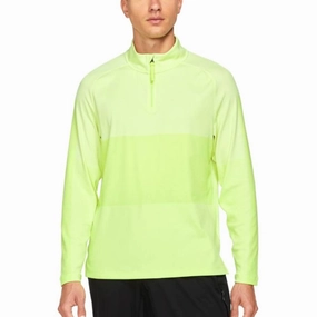 Nike Dri-FIT Vapor 1/2 Zip Golf Pullover Light Lemon Twist/White/Black - FW21 Men
