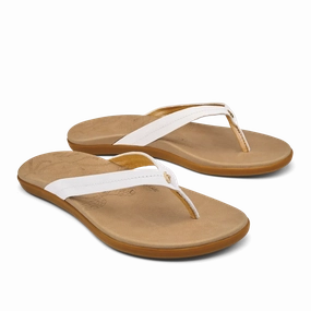 Olukai Honu Br.White/Golden Sand Women's