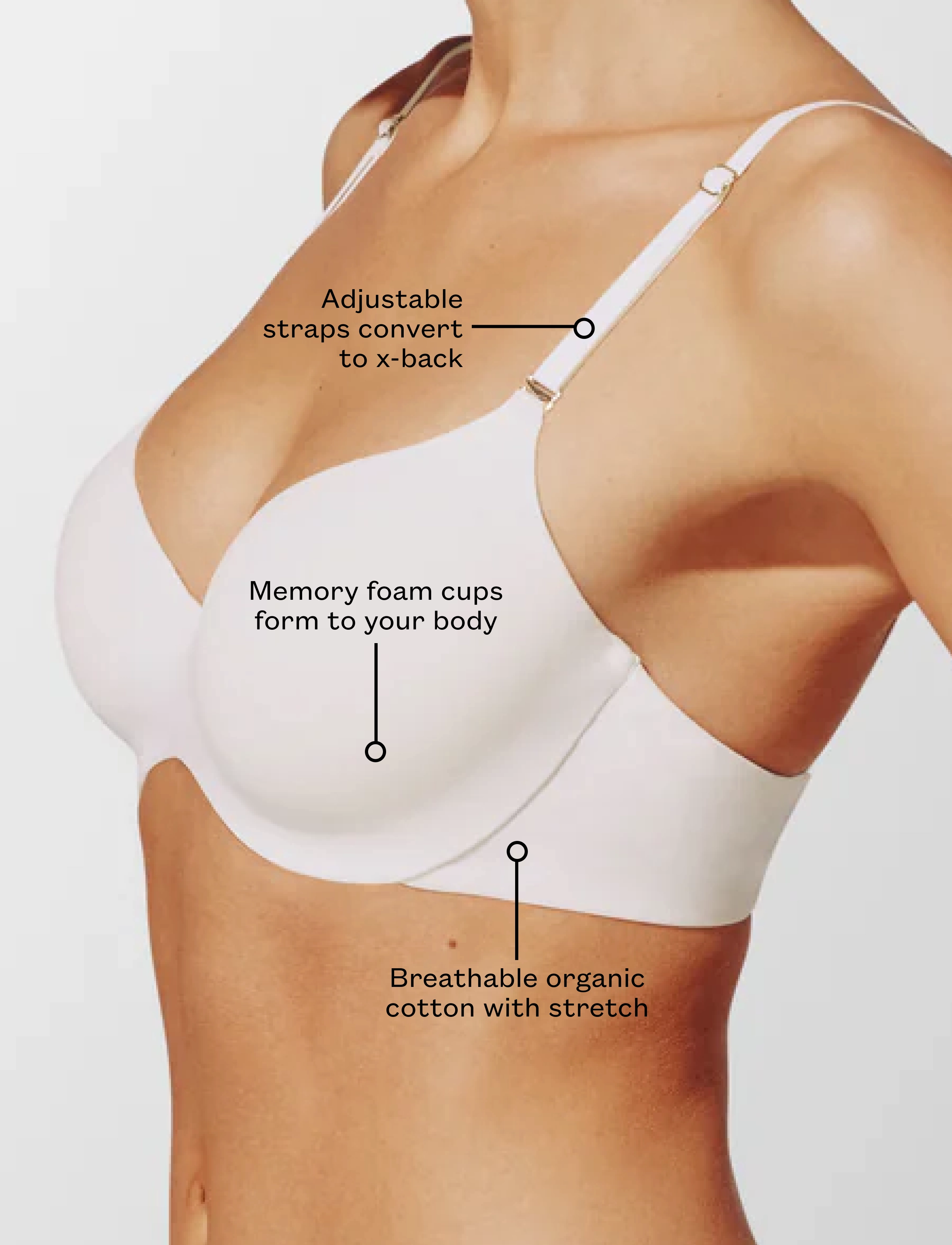 Organic Cloud Cotton T-Shirt Bra