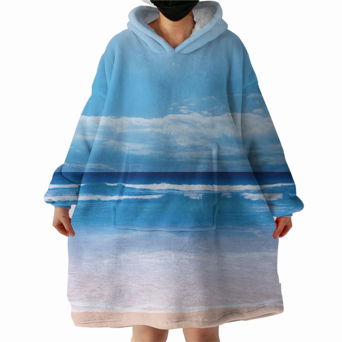 Peace of the Beach Wearable Blanket Hoodie