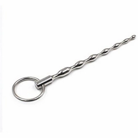 Penis Plug / Sound Beaded Wavy Style Medium