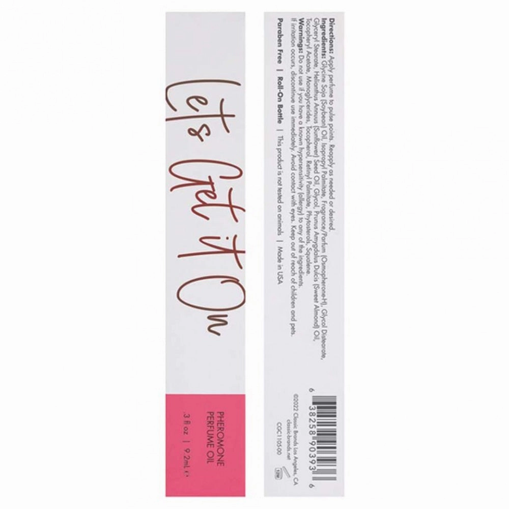Pheromone Scented Perfume Oil - Let's Get It On