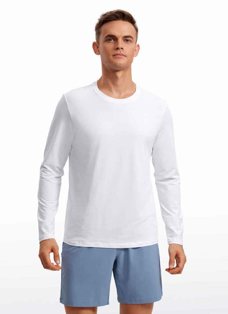 Pima Cotton Pro Long Sleeves Round Neck