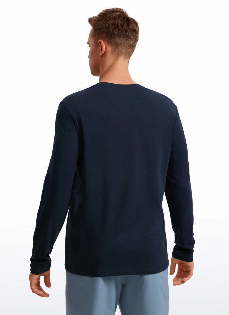 Pima Cotton Pro Long Sleeves Round Neck