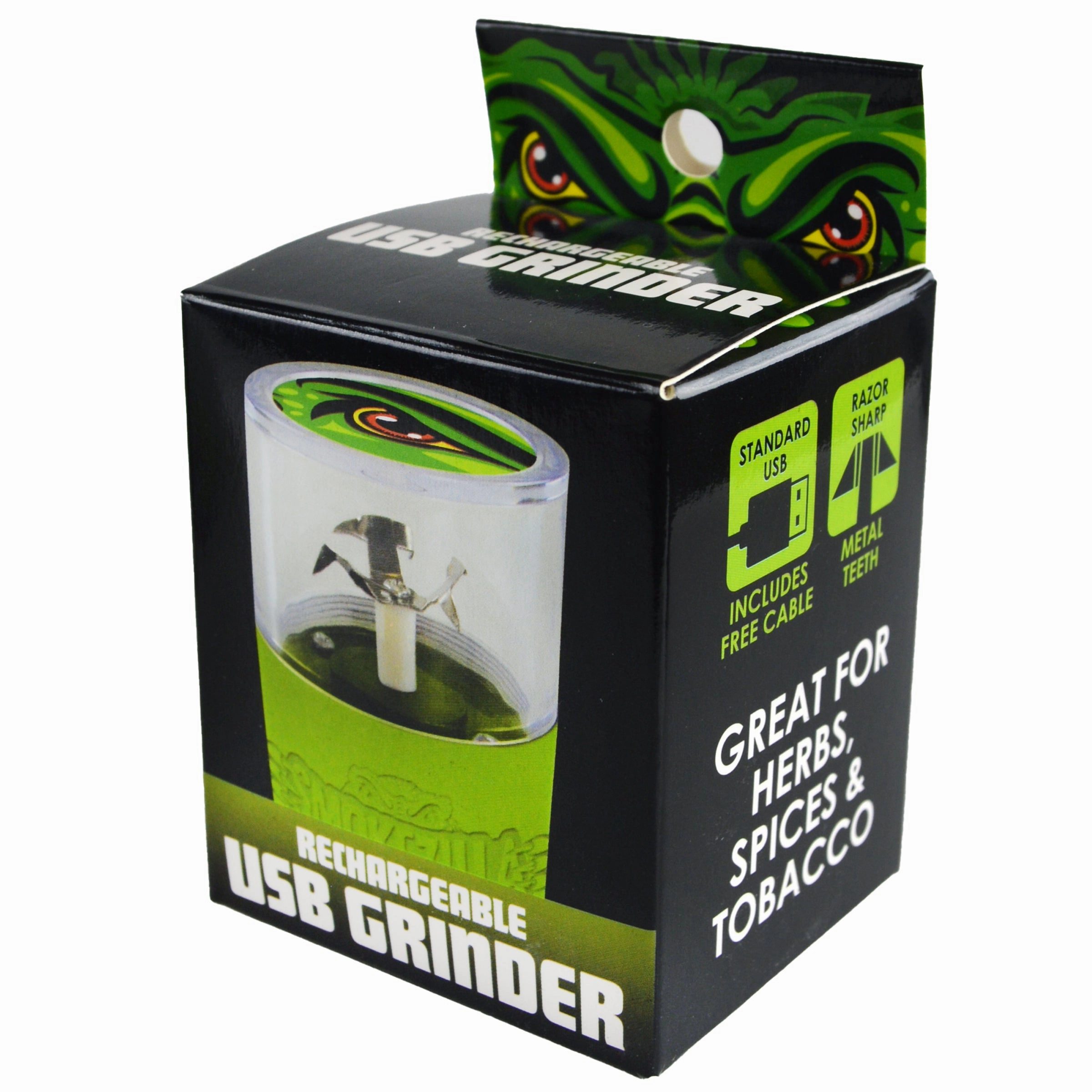 Plastic 5 Piece USB Grinder - 6 Pieces Per Retail Ready Display 22928