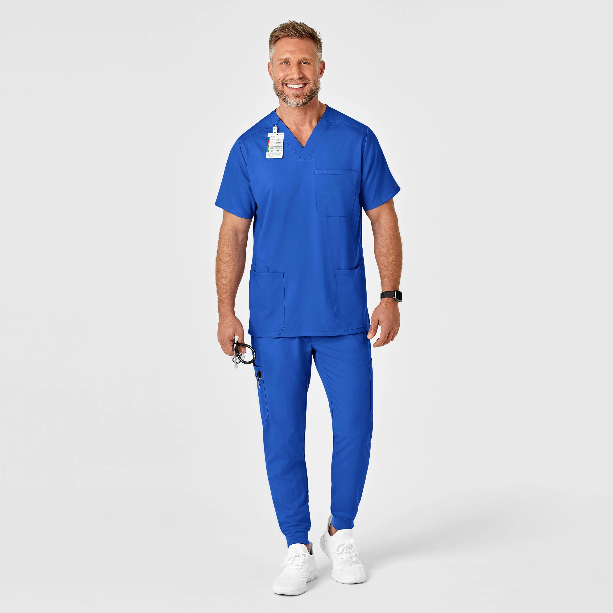 PRO Men's Cargo Jogger Scrub Pant - Royal