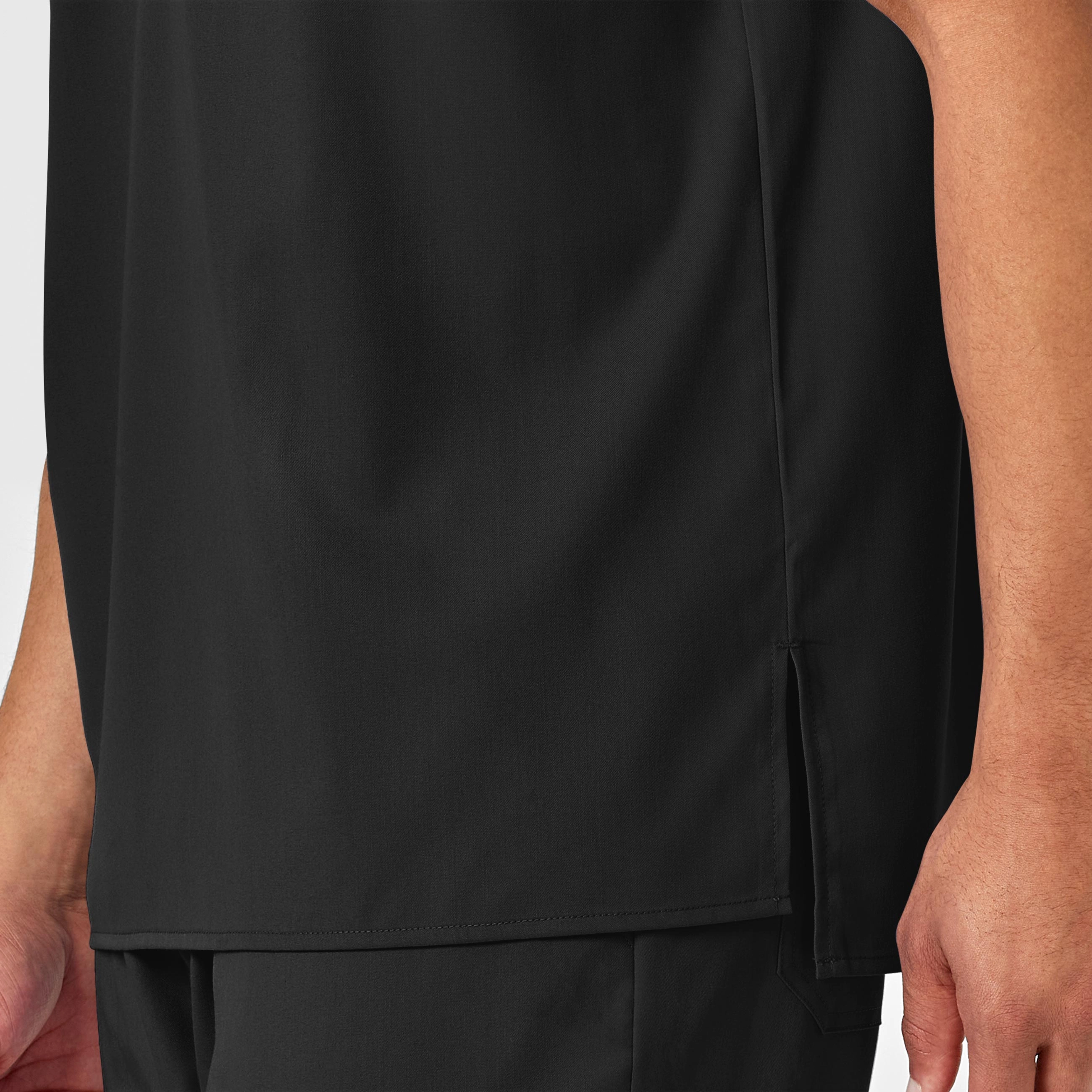 PRO Men's V-Neck Scrub Top - Black