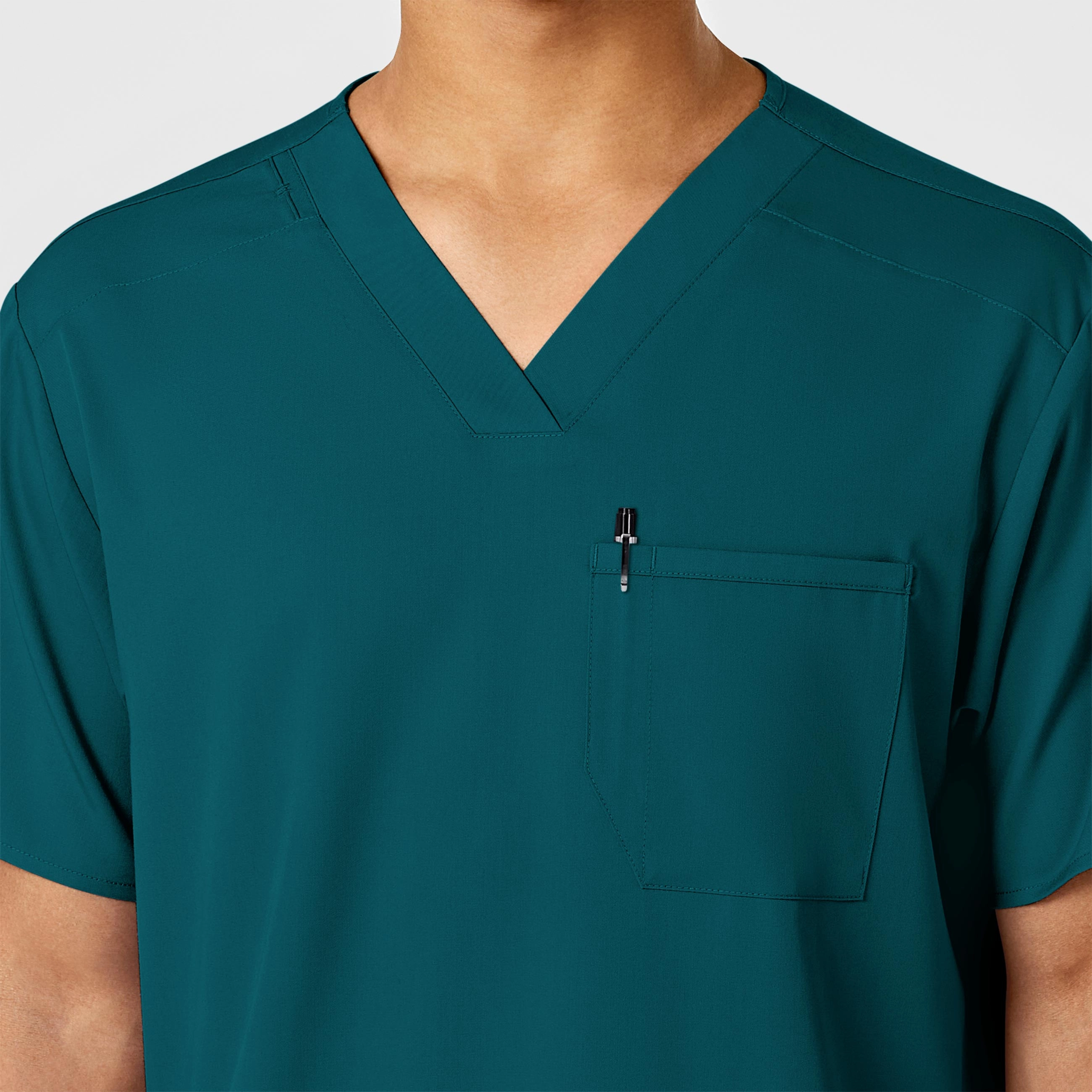 PRO Men's V-Neck Scrub Top - Caribbean