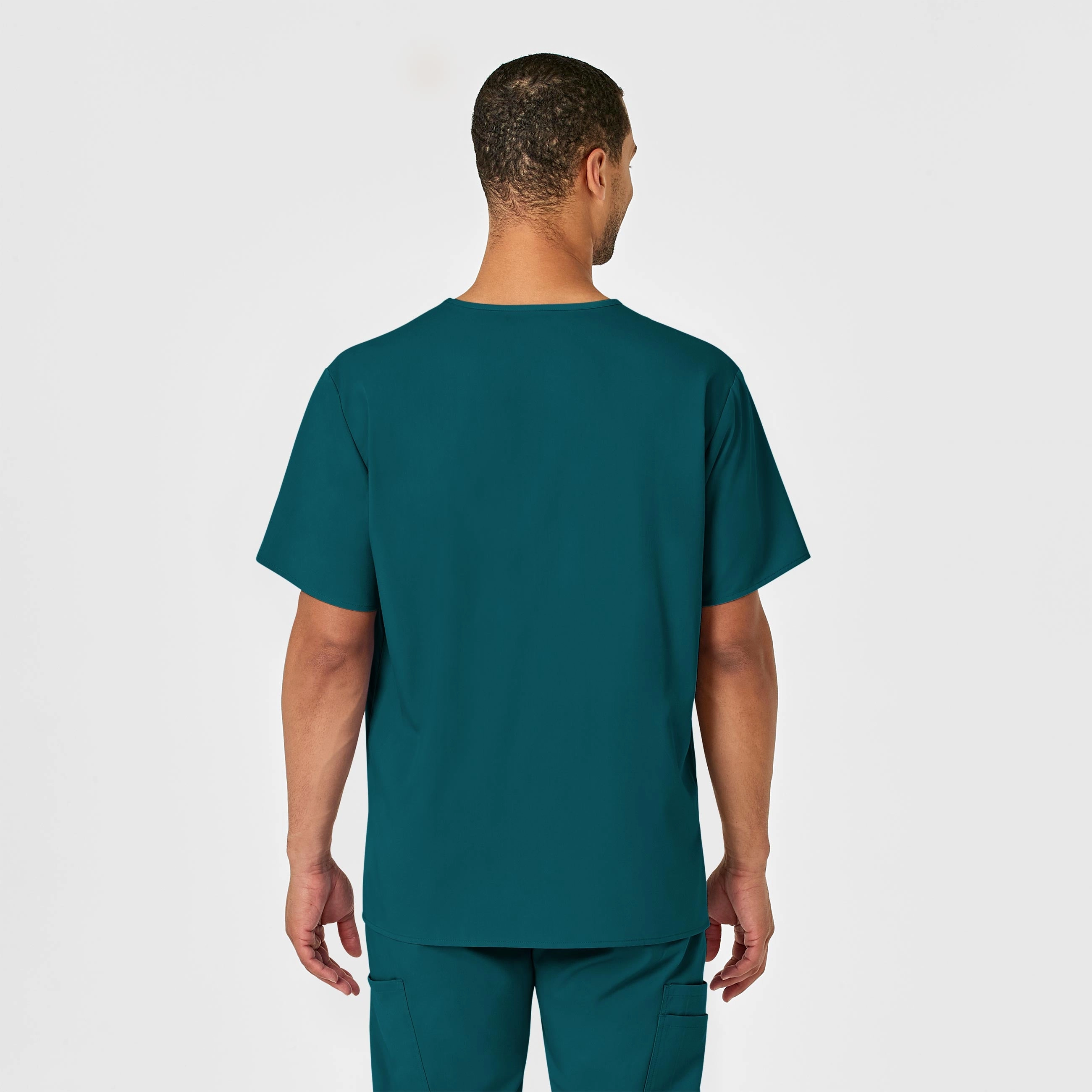 PRO Men's V-Neck Scrub Top - Caribbean