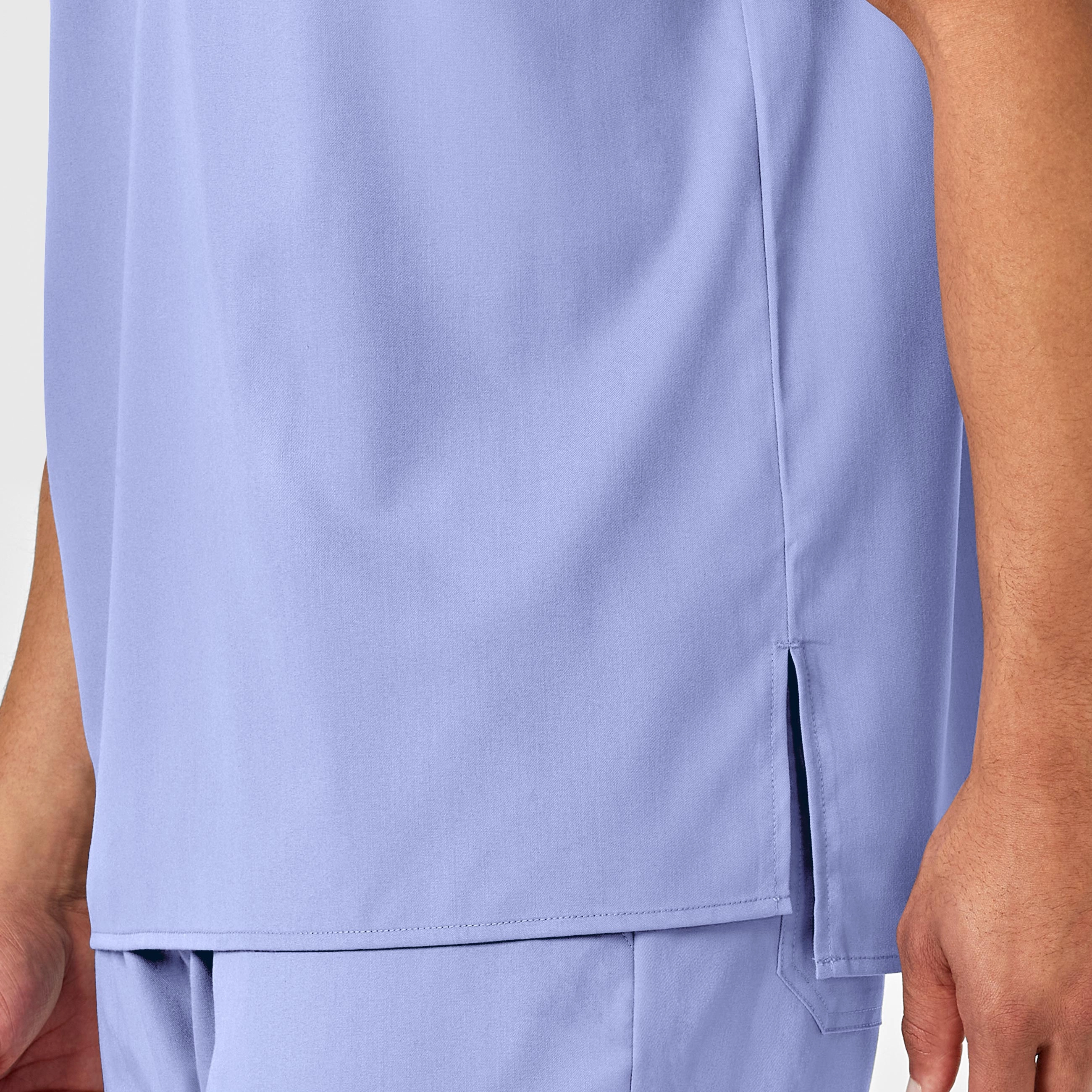 PRO Men's V-Neck Scrub Top - Ceil Blue