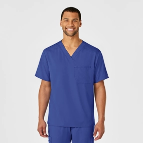 PRO Men's V-Neck Scrub Top - Galaxy Blue