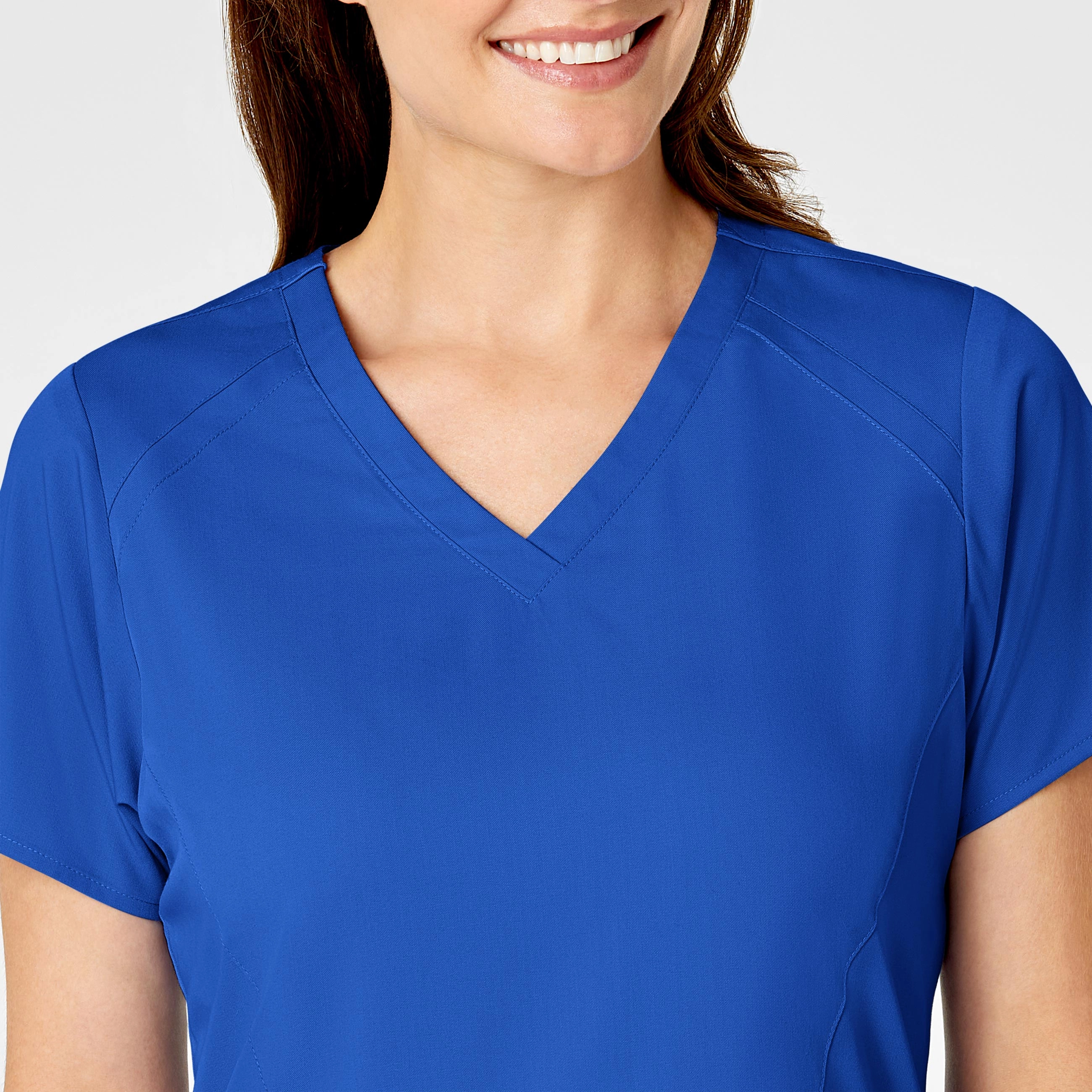 PRO Women's Four Pocket V-Neck Scrub Top - Royal