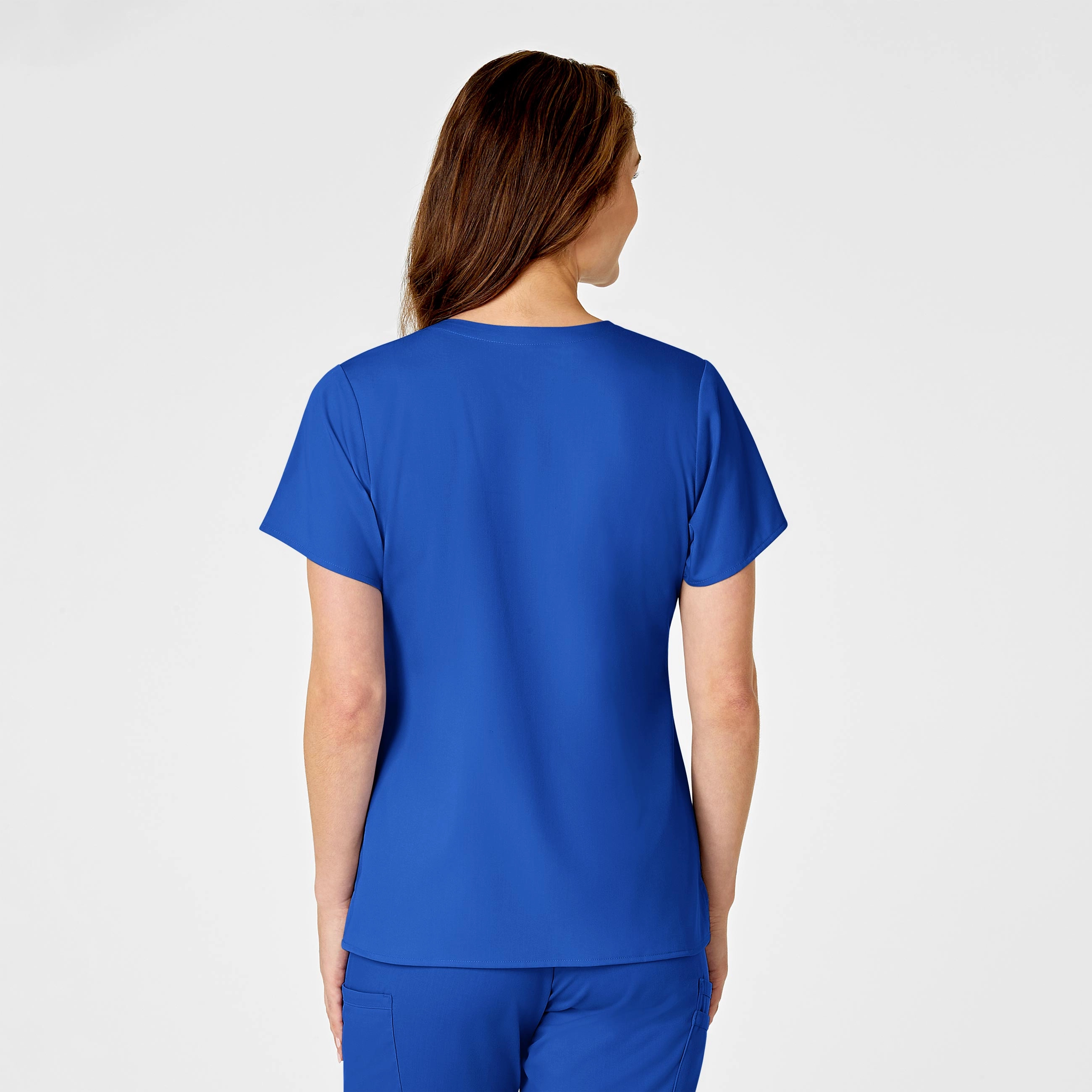 PRO Women's Four Pocket V-Neck Scrub Top - Royal