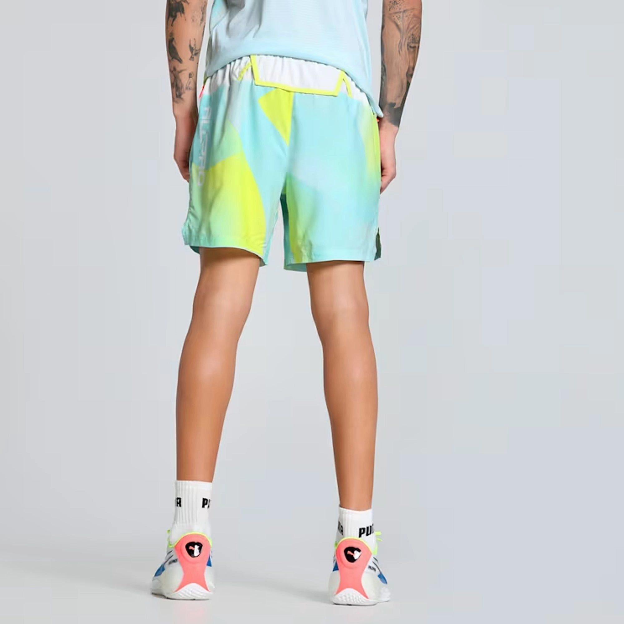 PUMA | X ALL-PRO ALL-OVER PRINT SHORTS { NITRO BLUE