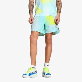 PUMA | X ALL-PRO ALL-OVER PRINT SHORTS { NITRO BLUE