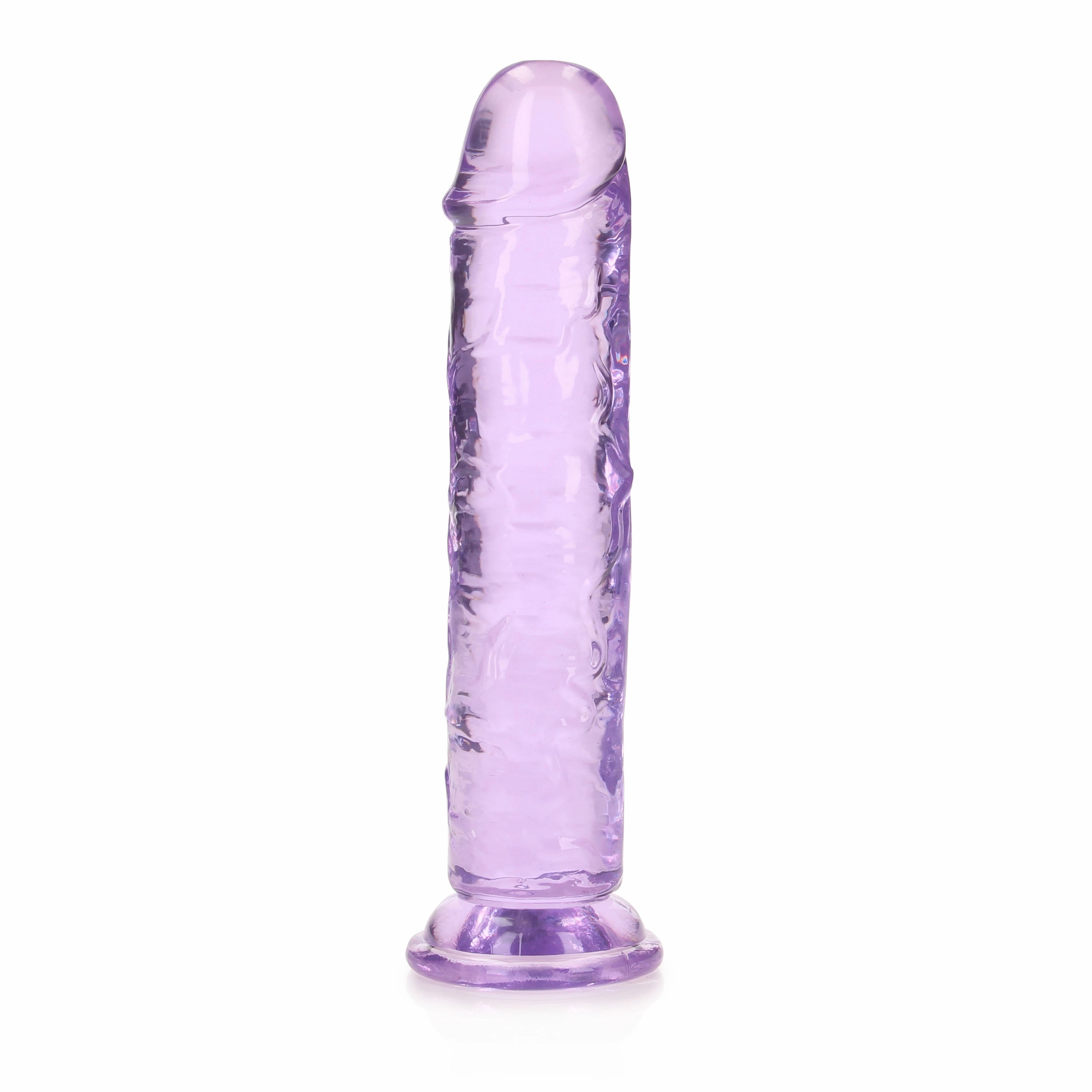 RealRock Crystal Clear 7" Jelly Dildo With Suction Cup