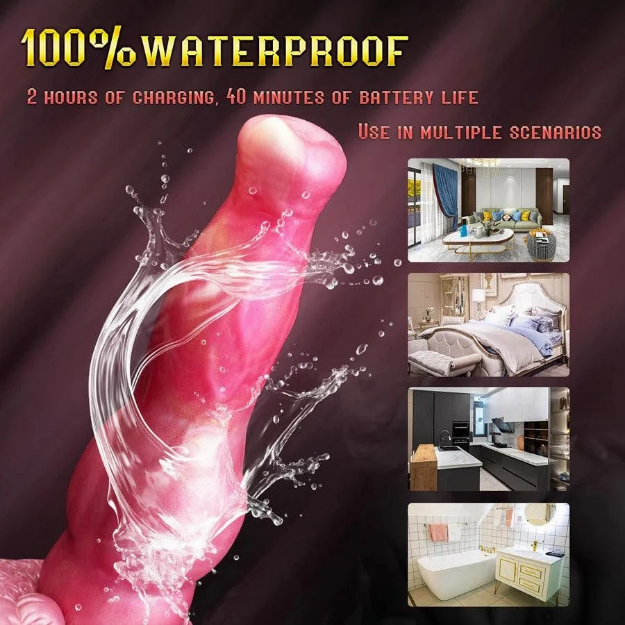 Remote Control Thrusting Knot Dildo Sex Toy