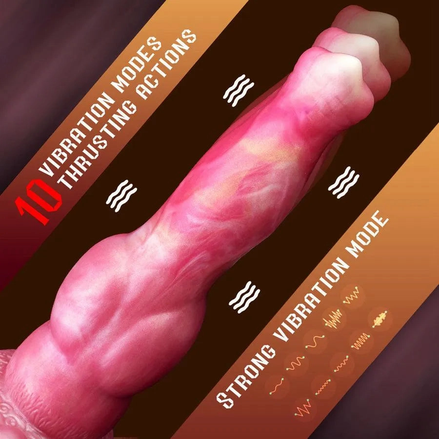 Remote Control Thrusting Knot Dildo Sex Toy