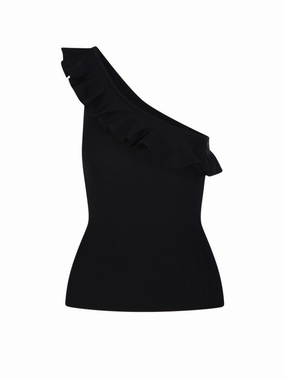 Rhiannon Frill Asymmetric Tank Top