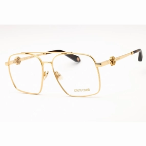 Roberto Cavalli Men's Eyeglasses - Polished Yellow Gold Metal Frame | VRC028 0400