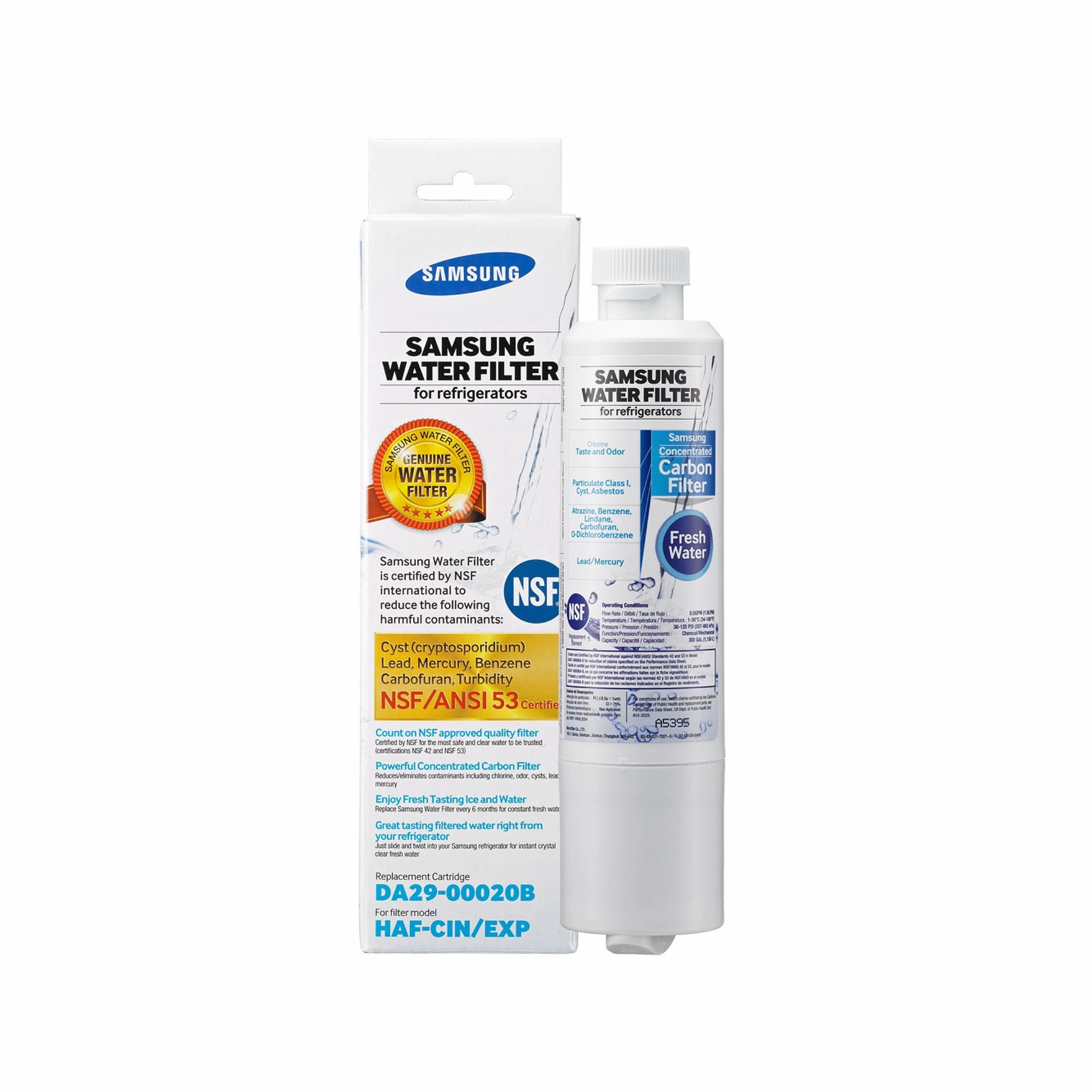 Samsung DA29-00020B Refrigerator Water Filter, 1-pack