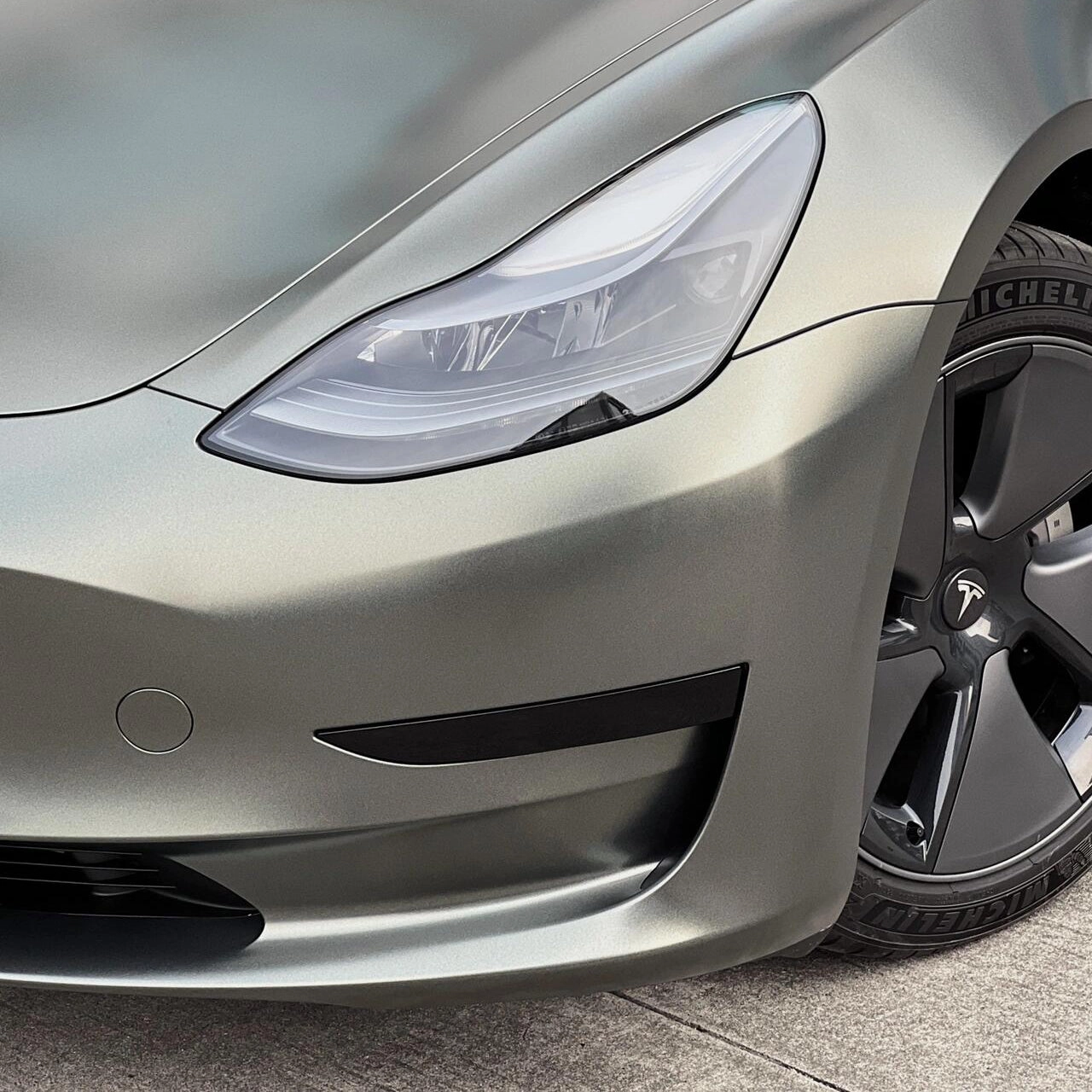 Satin Metallic Brown Gray Vinyl Wrap