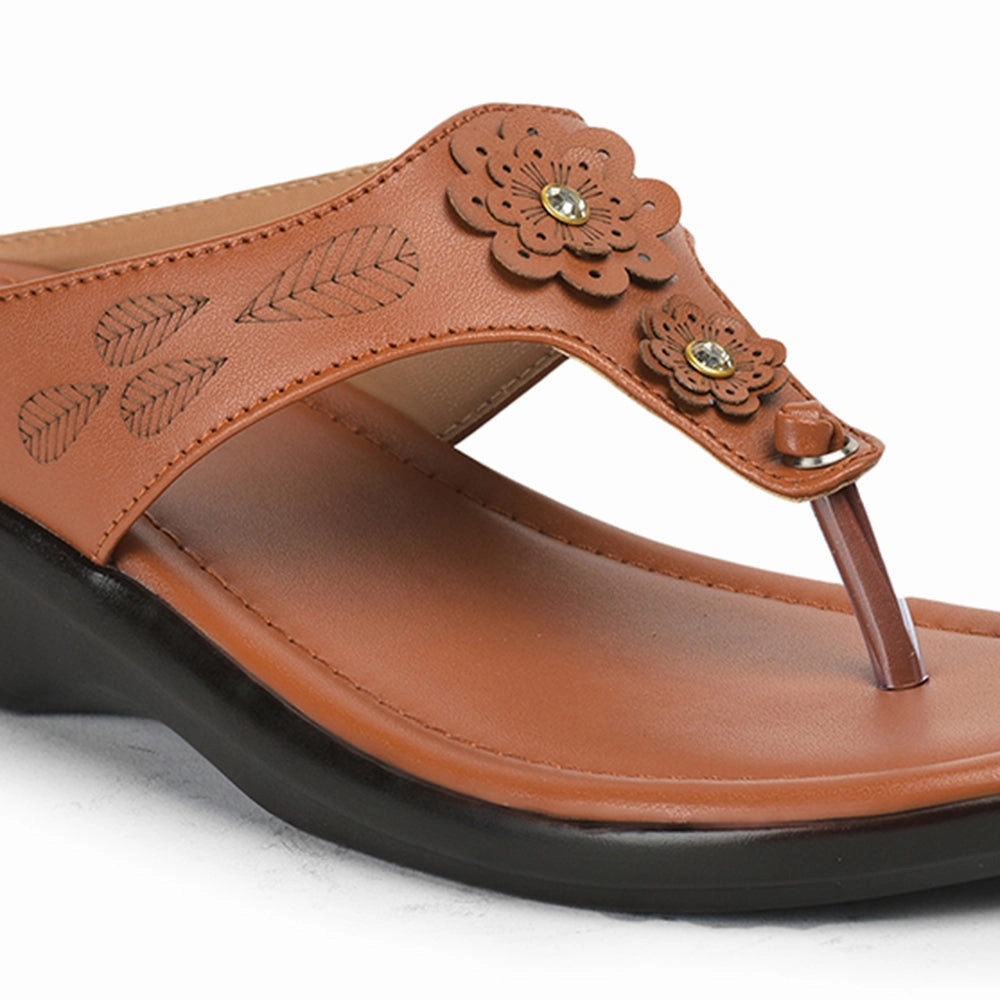 Senorita By Liberty Ladies LAF-1123 Tan Casual Slipper